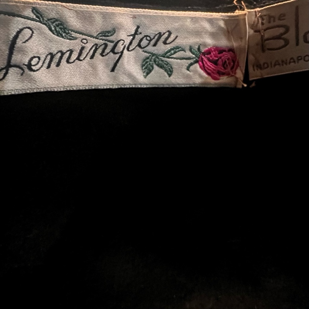 Lemington Vintage Cloque Hat- Feather, Netting & Sequin Disks, The Block Co. - Picture 7 of 9